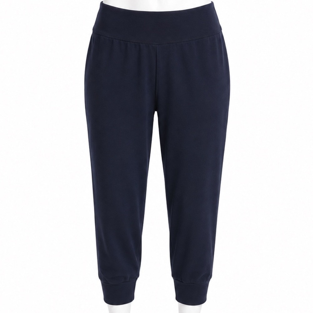 Sympli Crop Pant Minimalist Lagenlook Slinky Stretch Travel Quiet Luxury Comfort
